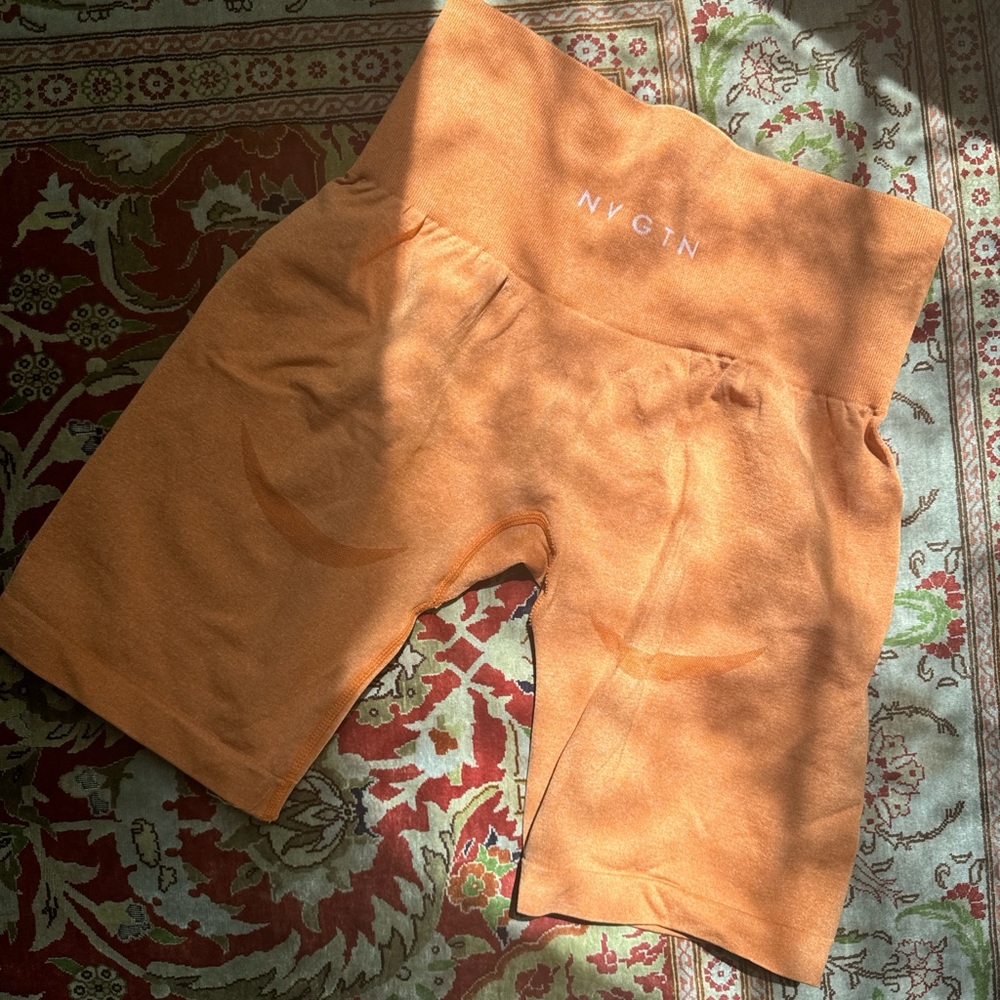 NVGTN Women's Orange Shorts - Picture 4 of 7